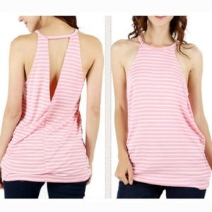 LAST 1✨ pink cutout sleeveless summer tank top